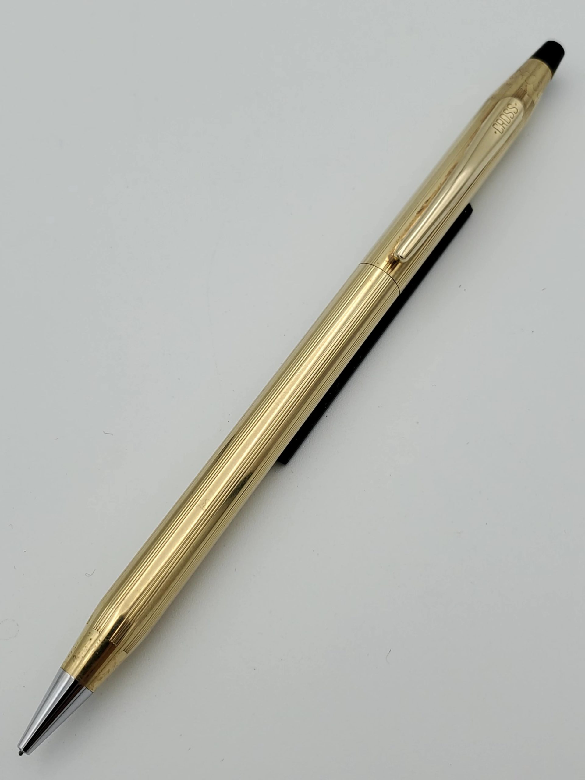 century ll vintage new  black & 10k gold filled ballpoint pen very rare made usa