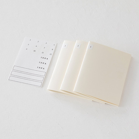 Midori MD Paper A5 Lined Notebook Light (3-pack)