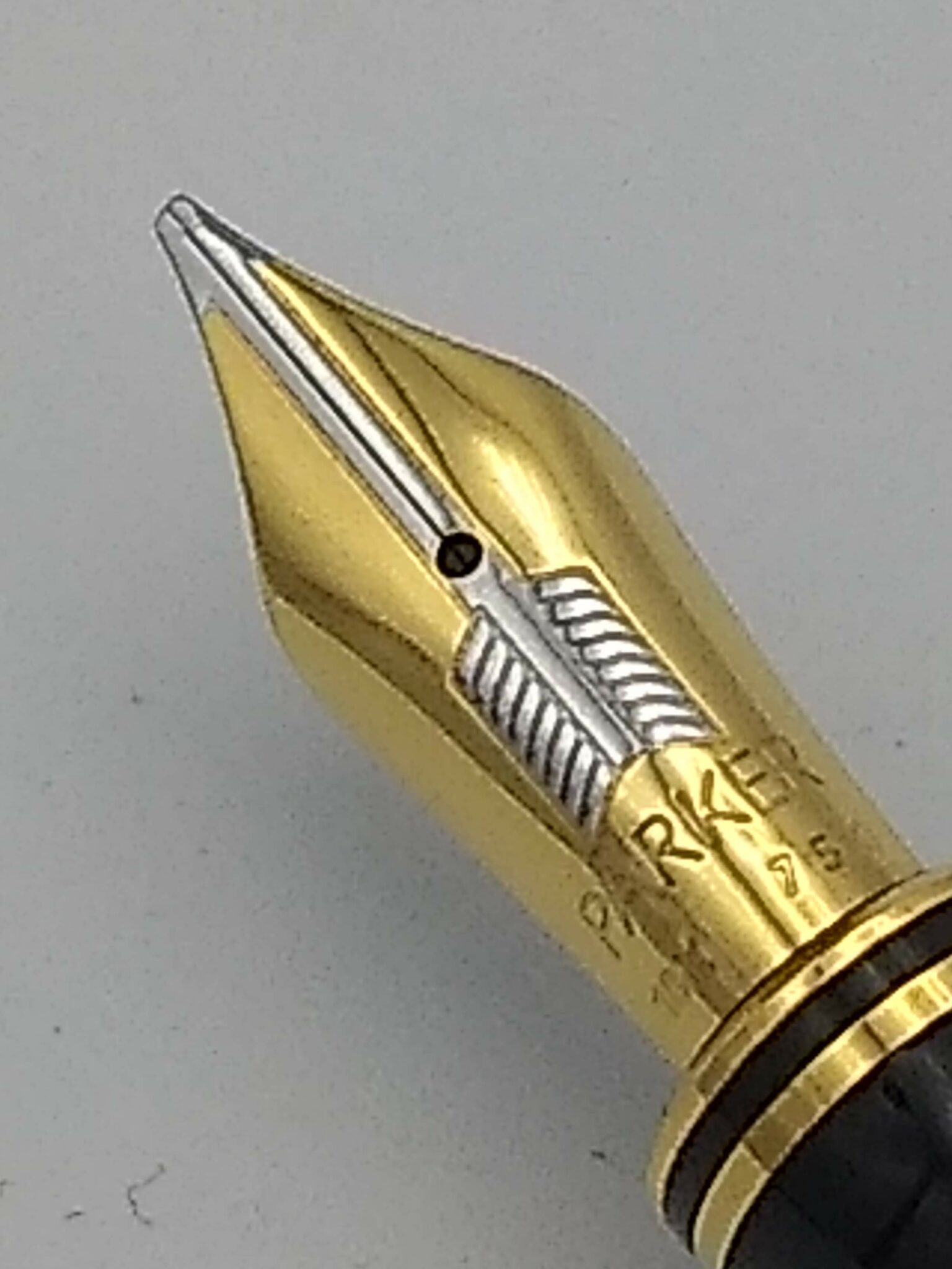 Parker Duofold Centennial Black 18k Oblique Broad Nib Pen Realm