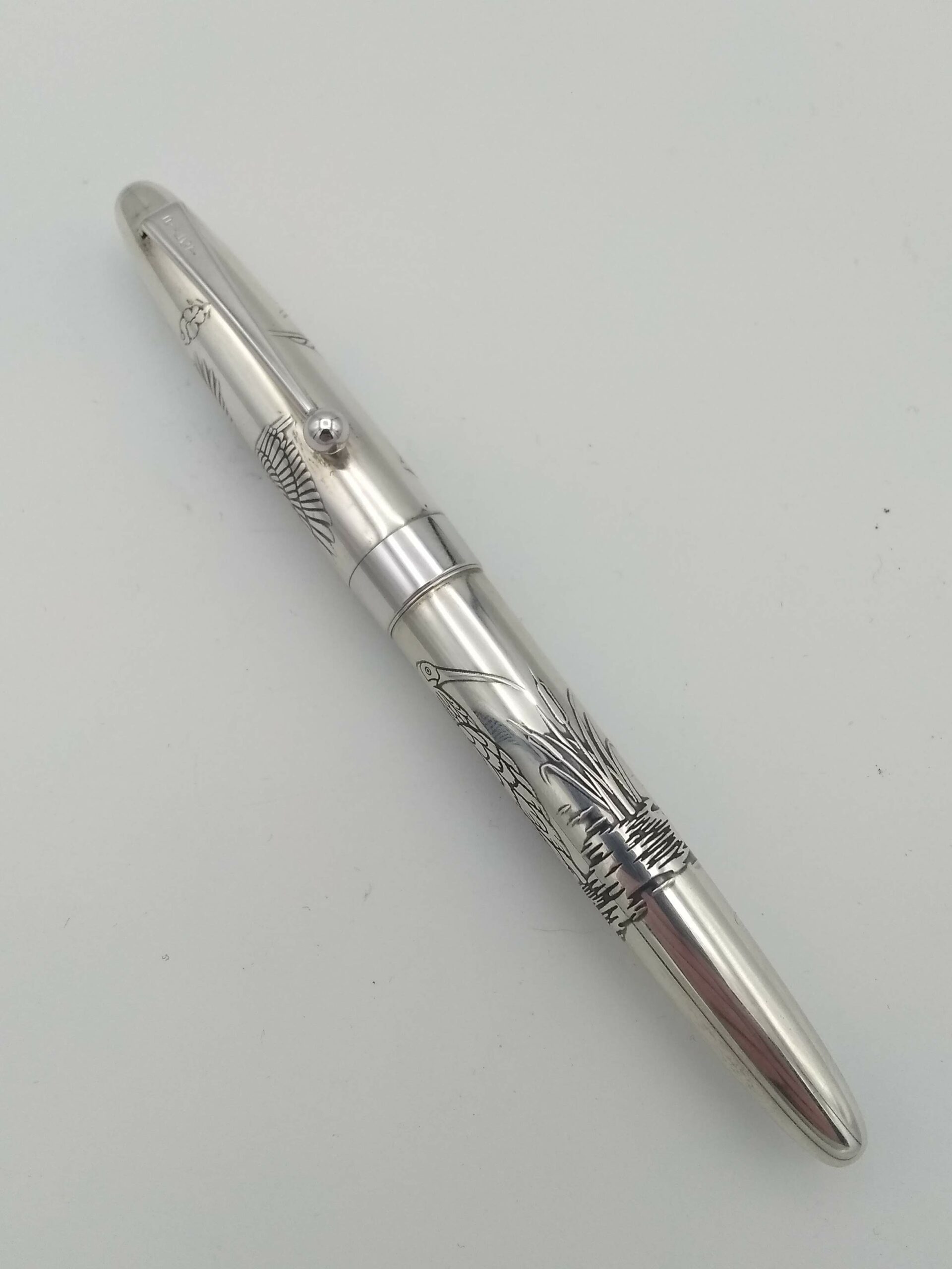 筆記具 PILOT GRANCE NC Sterling Silver 18K Mnib PILOT Grance NC Sterling Silver Fountain Pen - Barleycorn