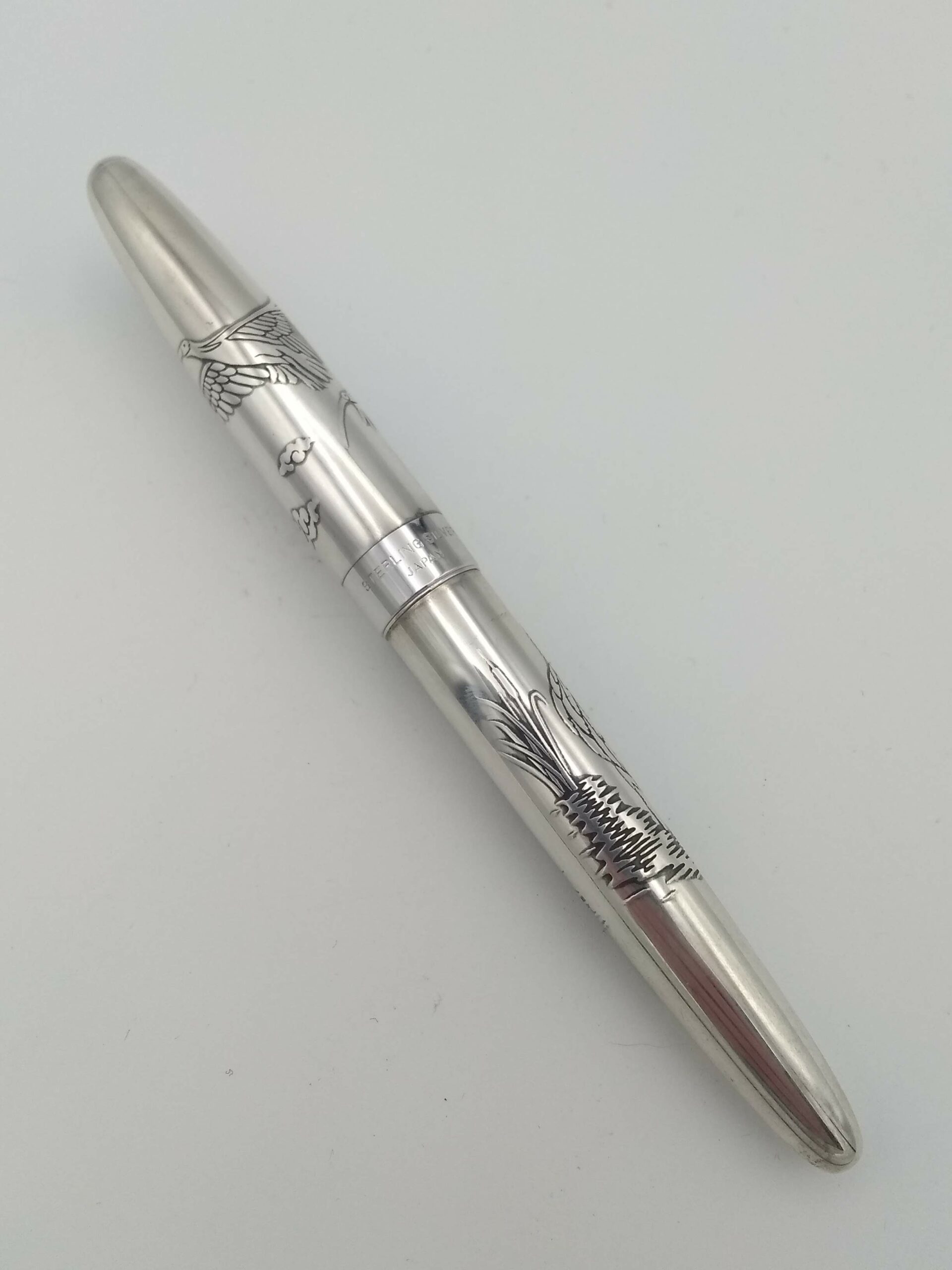Pilot Custom Sterling Silver Fountain Pen 18K Nib – Used