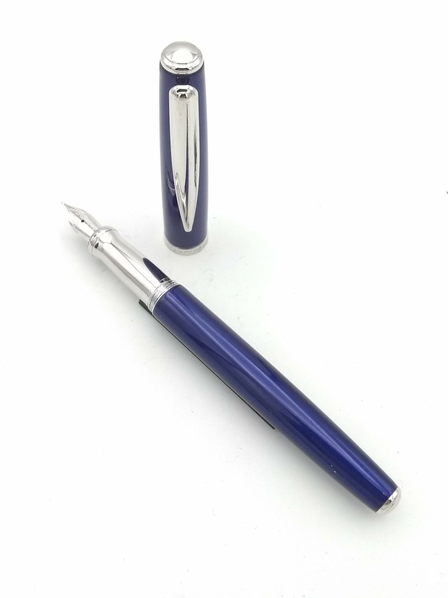 Waterford Marquis Blue Medium Steel Nib Pen Realm