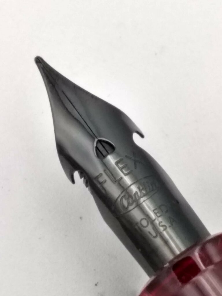 Conklin 120th Anniversary Crescent Filler Red LE 5/120 Omniflex Steel