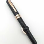 Conklin Mark Twain Crescent Filler Black Chased - Medium Steel Nib